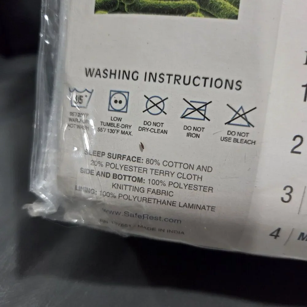 SafeRest Mattress Encasement Protecto California King Waterproof With Zipper